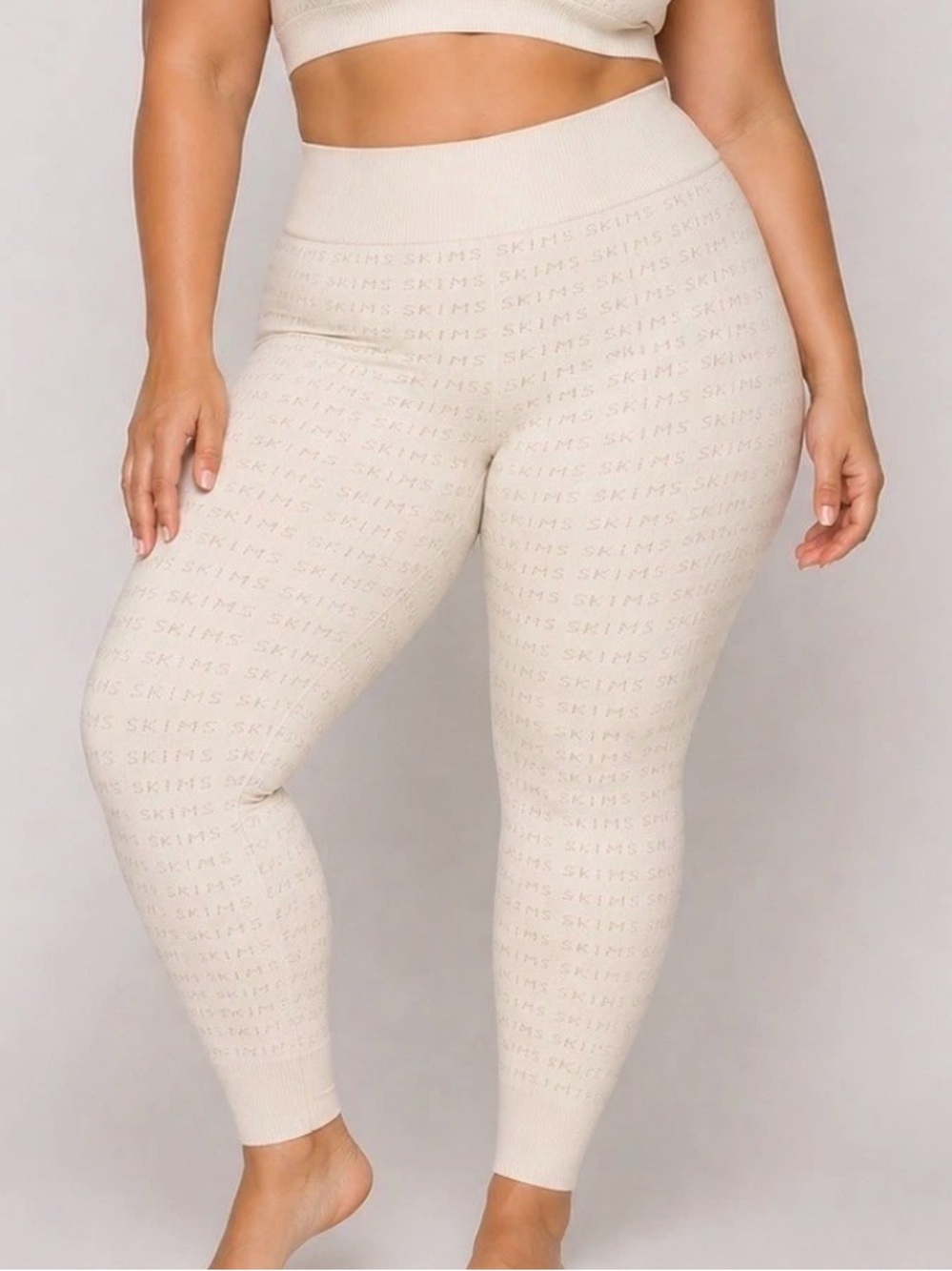 SKIMS Logo Pointelle Leggings NWT 2X